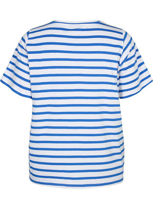 Bawelniana koszulka w paski, Blue Stripes, Packshot image number 1