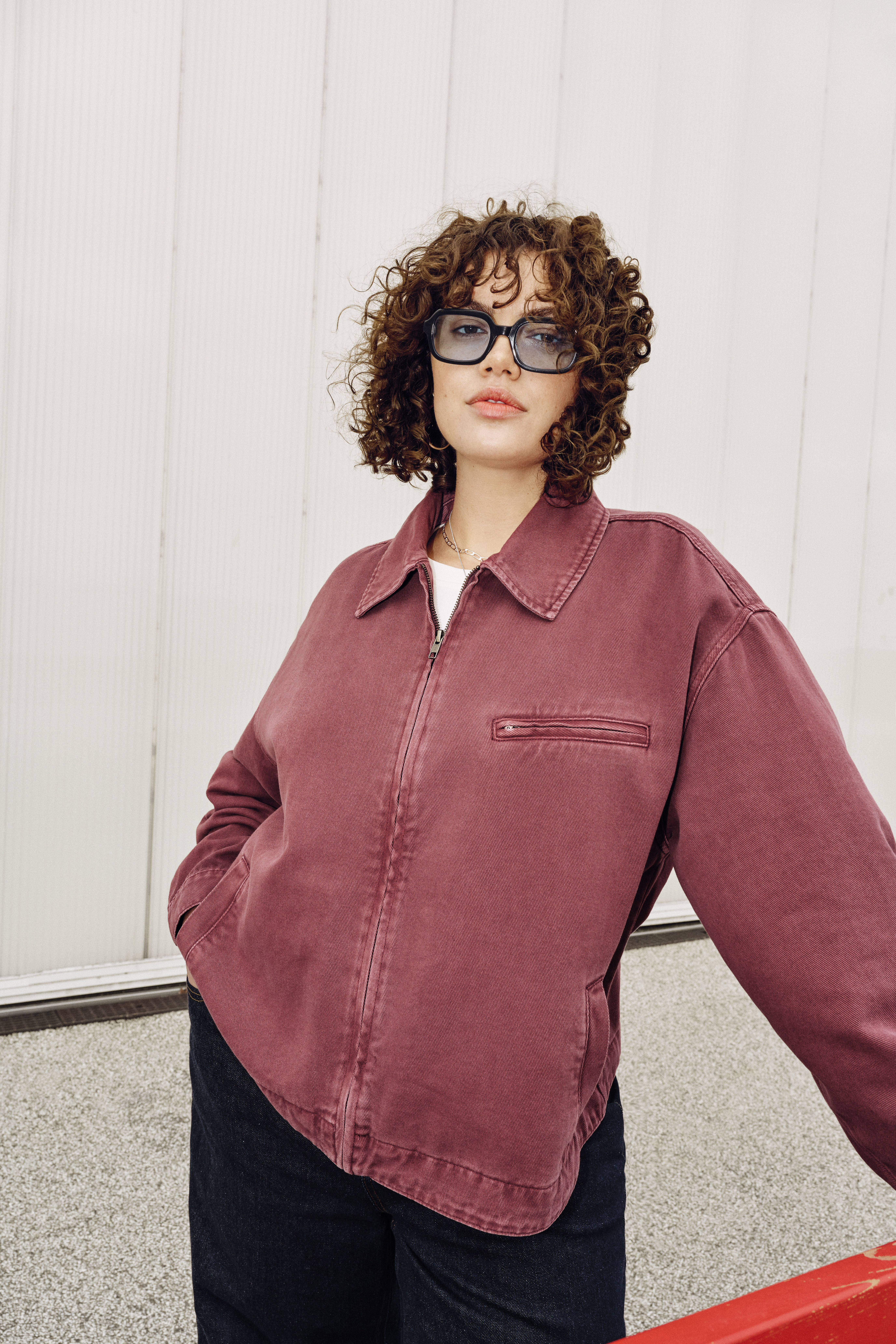 Zizzi Kolorowa kurtka dżinsowa, , Model