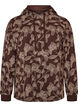Bluza z kapturem z nadrukiem na calej powierzchni, Brązowy, Packshot image number 0