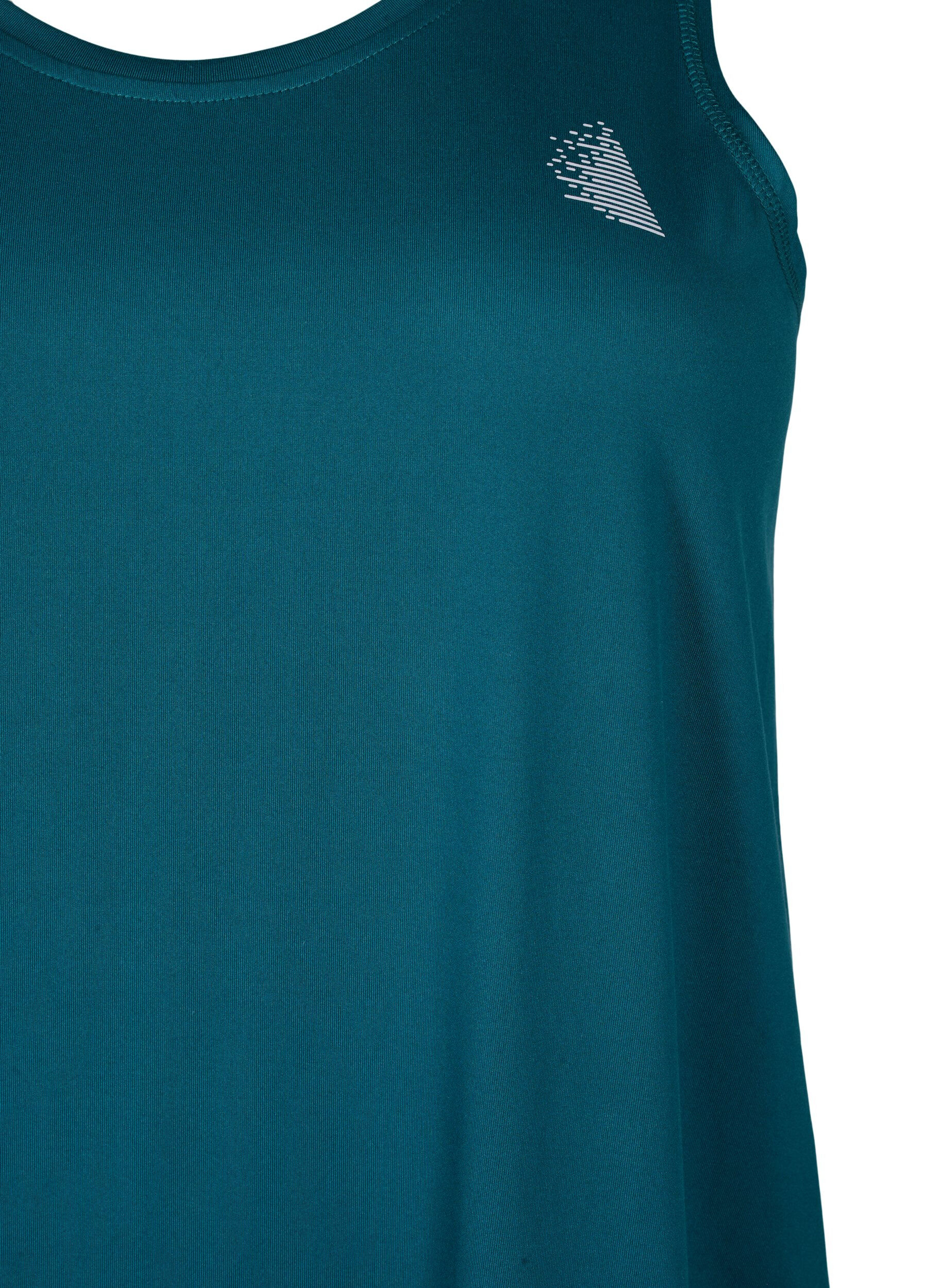 Zizzi Top treningowy z okraglym dekoltem, Deep Teal, Packshot image number 2