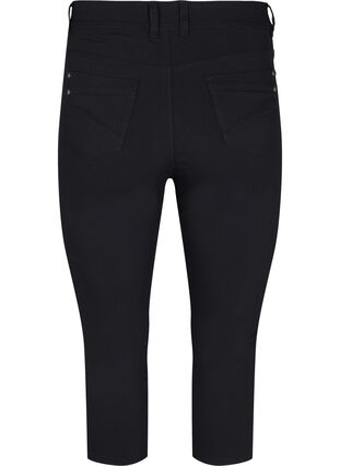 Dopasowane spodnie capri z mieszanki wiskozy, Black, Packshot image number 1