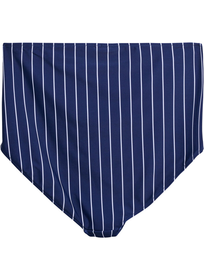  Doly bikini z wysokim stanem i nadrukiem, Niebieskie, Packshot image number 1