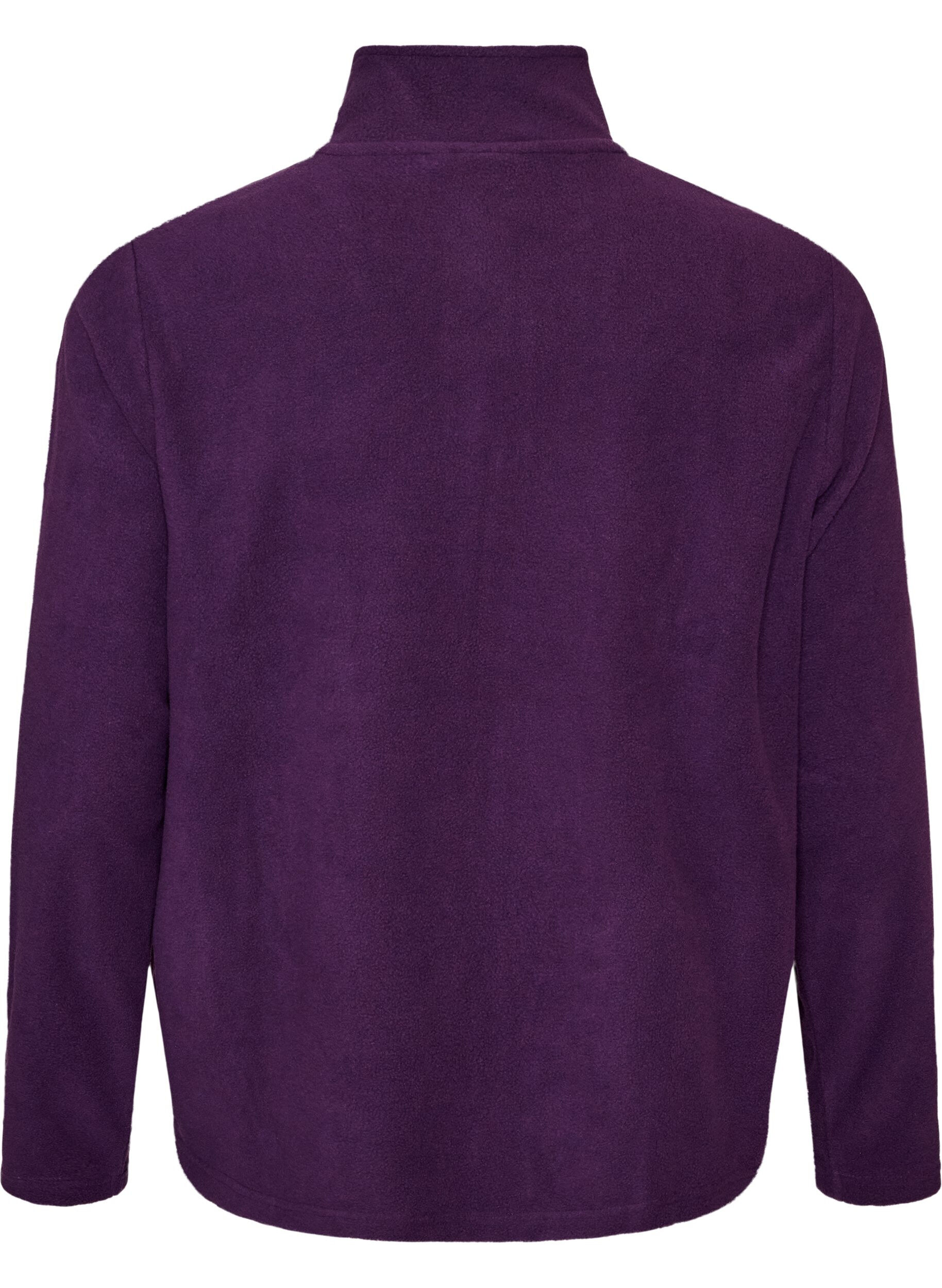 ZizziBluza polarowa z suwakiem i wysokim kolnierzem, Fioletowy, Packshot image number 1
