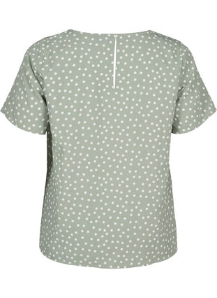 FLASH - bluzka z krótkim rekawem z nadrukiem, Iceberg Green Dot, Packshot image number 1