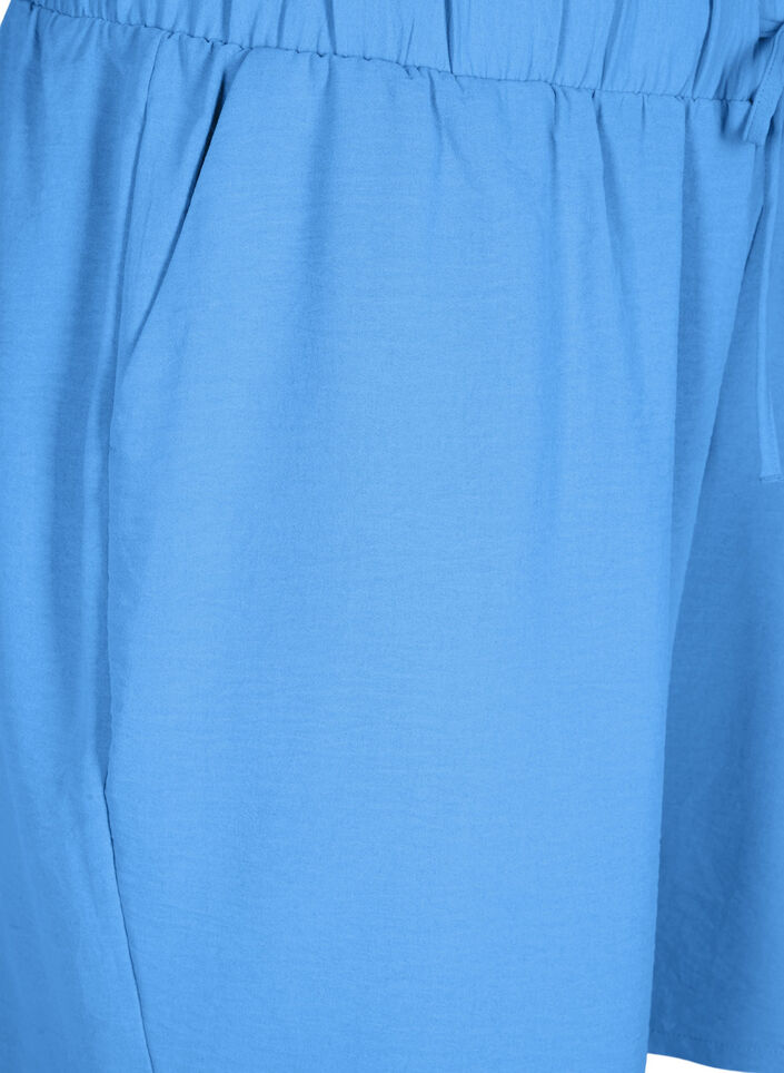 Szorty z kieszeniami i elastycznym paskiem, Niebieskie, Packshot image number 2