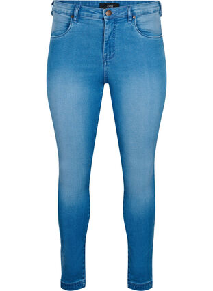 Super waskie jeansy Amy z wysokim stanem, Light blue, Packshot image number 0