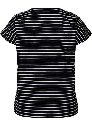 Bawelniana koszulka w paski, Black W. Stripe, Packshot image number 1
