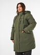 Hydrofobowa parka z kapturem i funkcjonalnymi detalami, Zielony, Model image number 0
