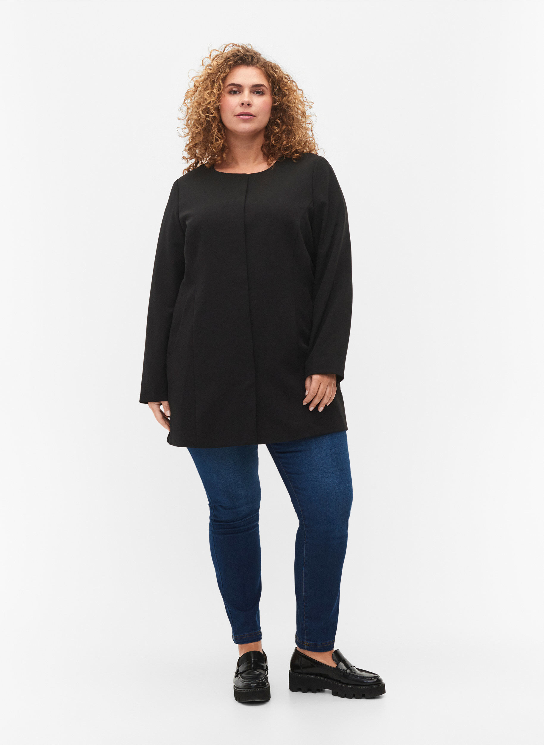 Zizzi Lekka, klasyczna, wiosenna kurtka, Black, Model image number 2