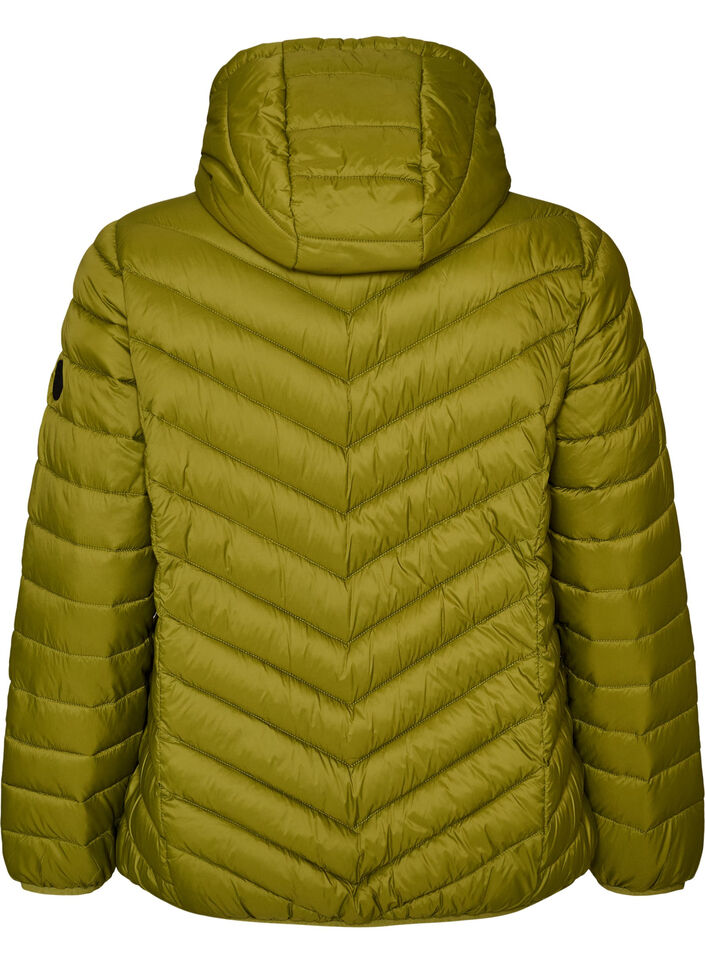 Lekka kurtka z kapturem, Zielony, Packshot image number 1