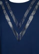 Bluzka z dlugim rekawem i koronka, Navy Blazer, Packshot image number 2