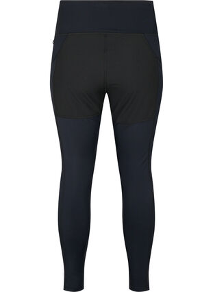 Elastyczne i wytrzymale legginsy do cwiczen z kieszeniami, Black, Packshot image number 1