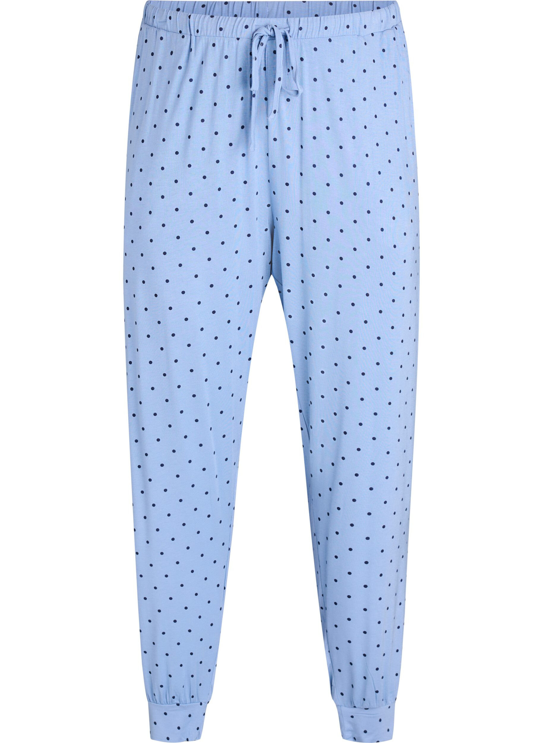 Spodnie nocne z modalu z wysokim stanem