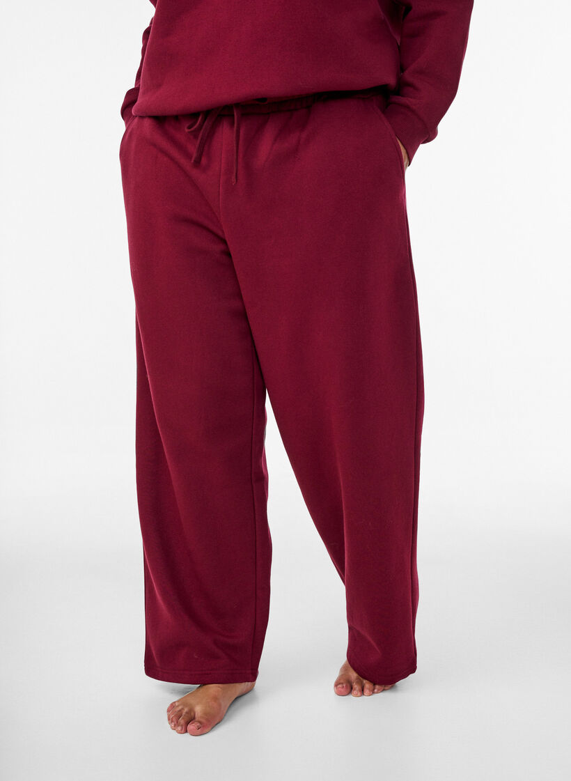 Bluza z nadrukiem tekstowym, Czerwony, Model image number 3