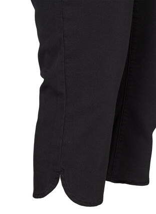 Dopasowane spodnie capri z mieszanki bawelny, Black, Packshot image number 3
