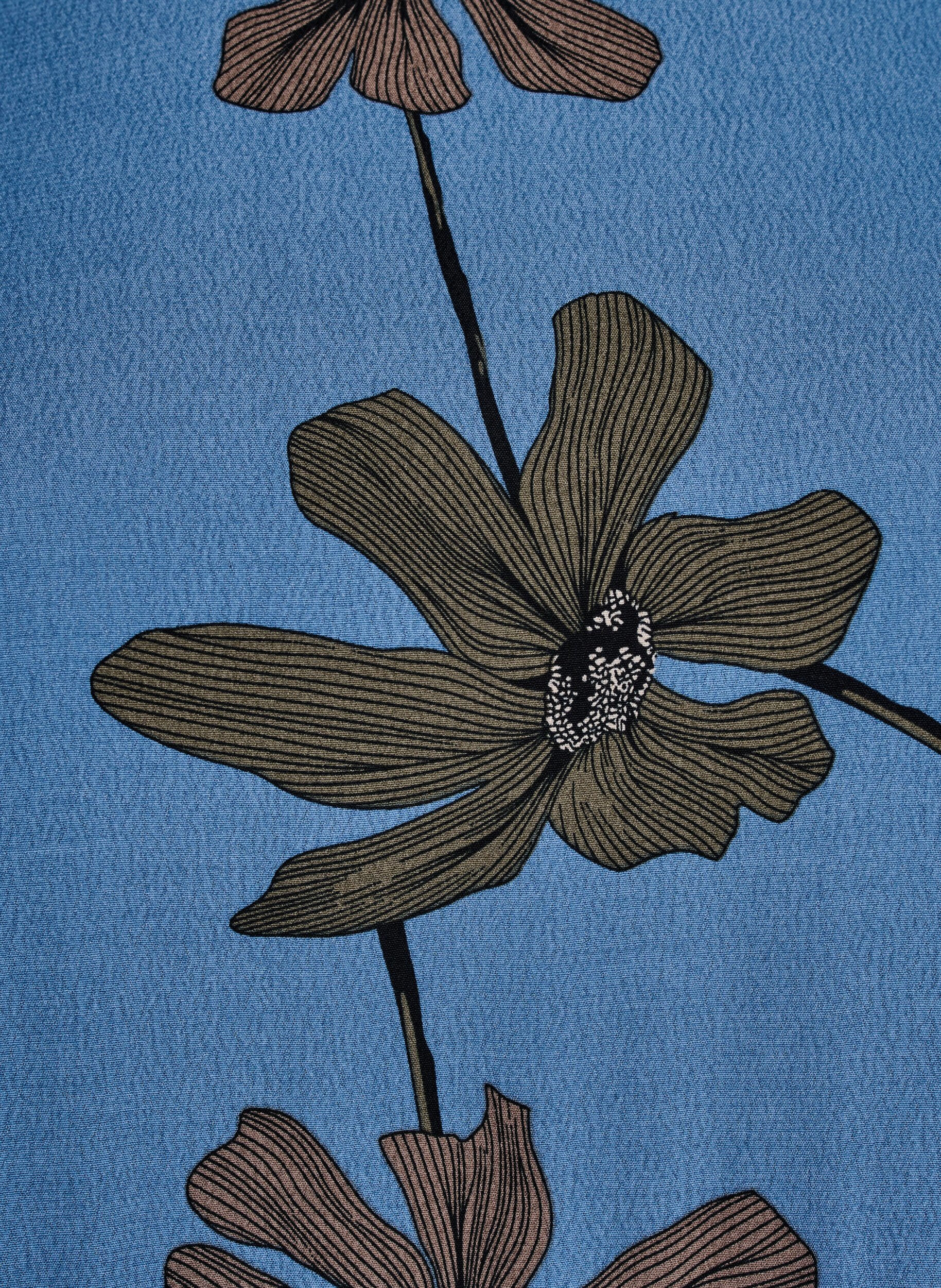 Zizzi Tunika z&nbsp;dlugim rekawem i&nbsp;szwem, Niebieskie, Packshot image number 3