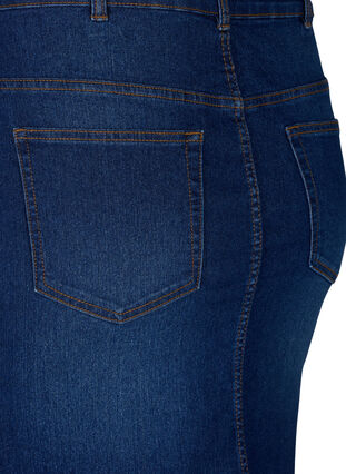 Flash - Obcisla dzinsowa spódnica, Dark Blue Denim, Packshot image number 3