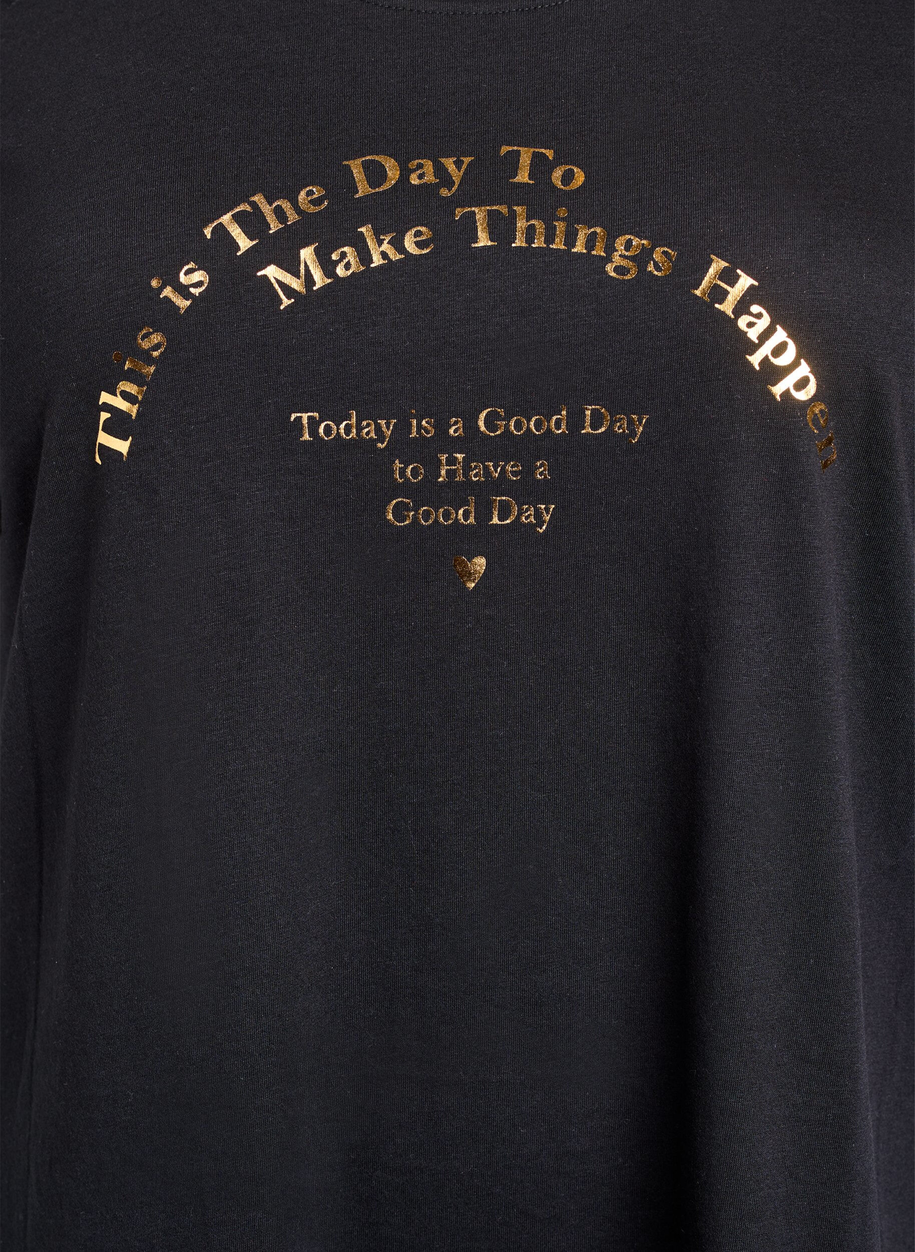 Zizzi FLASH - T-shirt z nadrukiem, Czarne, Packshot image number 2