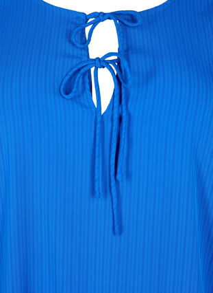 Tunika z wiskozy z wiazaniami, Princess Blue, Packshot image number 2