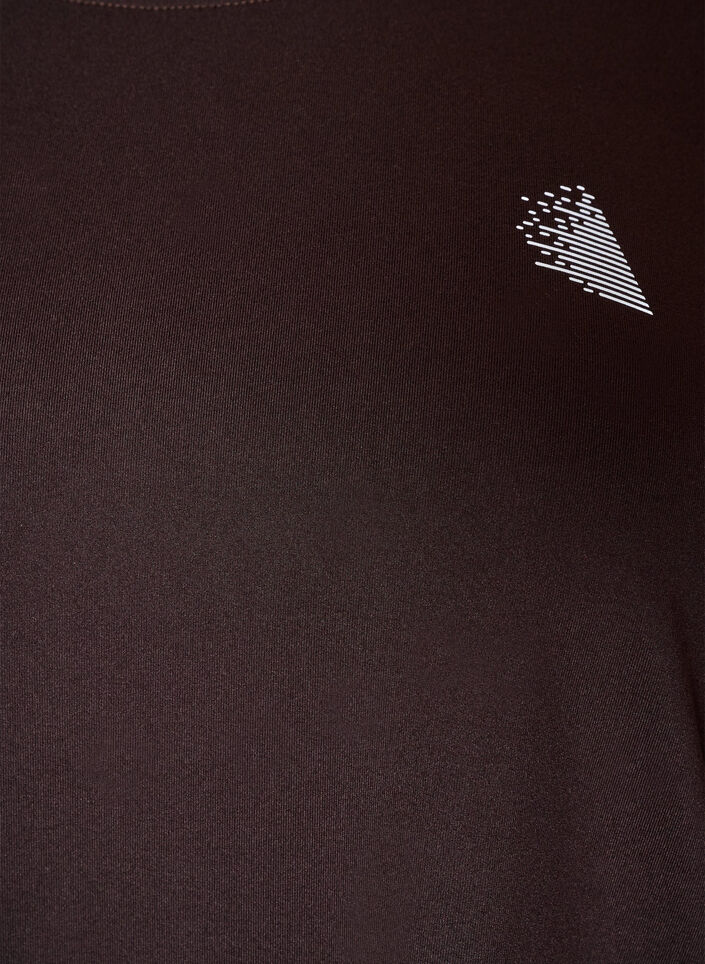 Sportowy top z rekawami 3/4, Brown, Packshot image number 2
