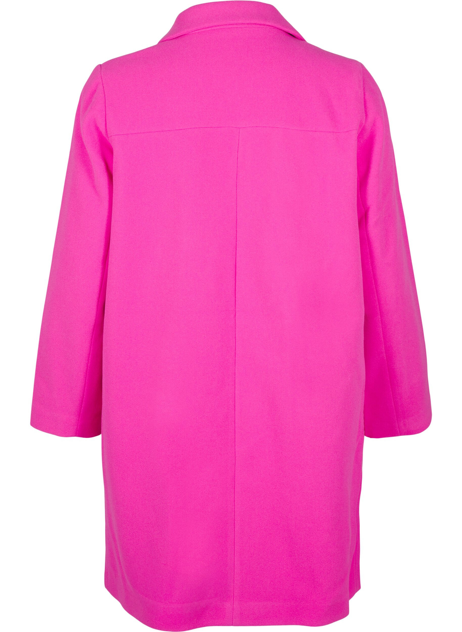 Zizzi Plaszcz z dwurzedowym zapieciem na guziki, Raspberry Rose, Packshot image number 1