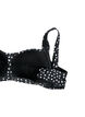 Góra od bikini z nadrukiem, Black White Dot, Packshot image number 3