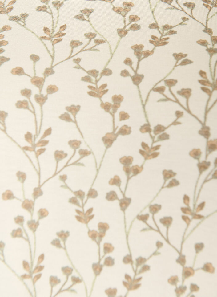 Koszulka z nadrukiem w kwiaty, Biały, Packshot image number 2