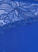Majtki z mikrofibry z kwiatowa koronka, Niebieskie, Packshot image number 2