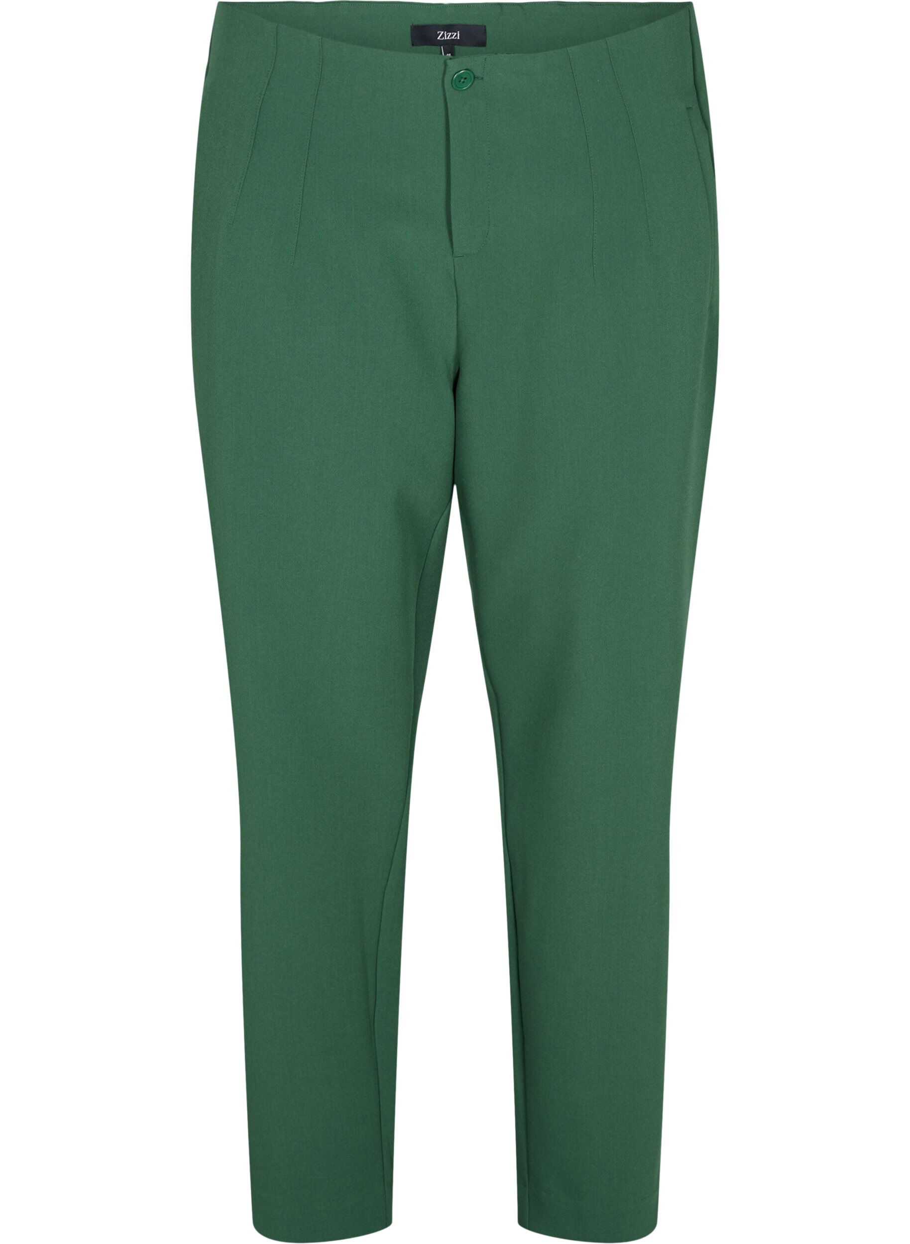 Zizzi Classic high-waisted trousers, Formal Garden, Packshot image number 0