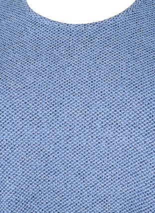 Melanzowa bluzka z okraglym dekoltem i dlugimi rekawami, Blue Bonnet, Packshot image number 2
