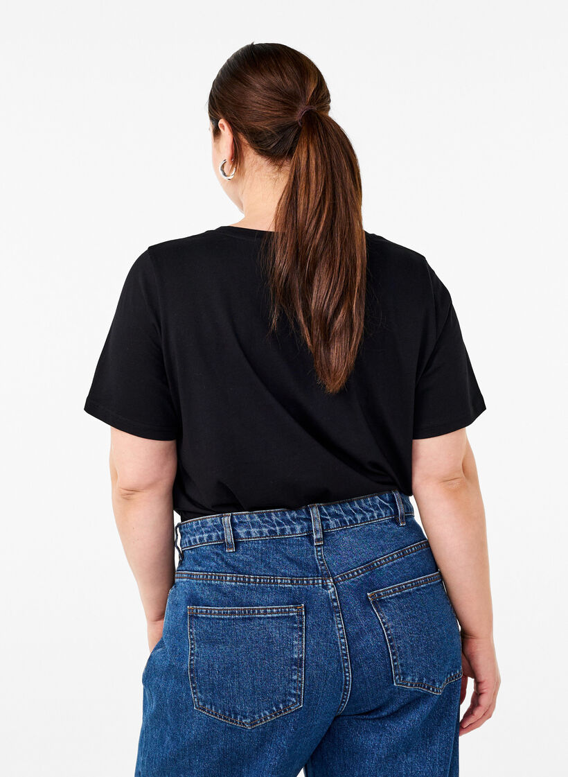 Swiateczne koszulki z 100% bawelny, Black w. Drinks, Model image number 1