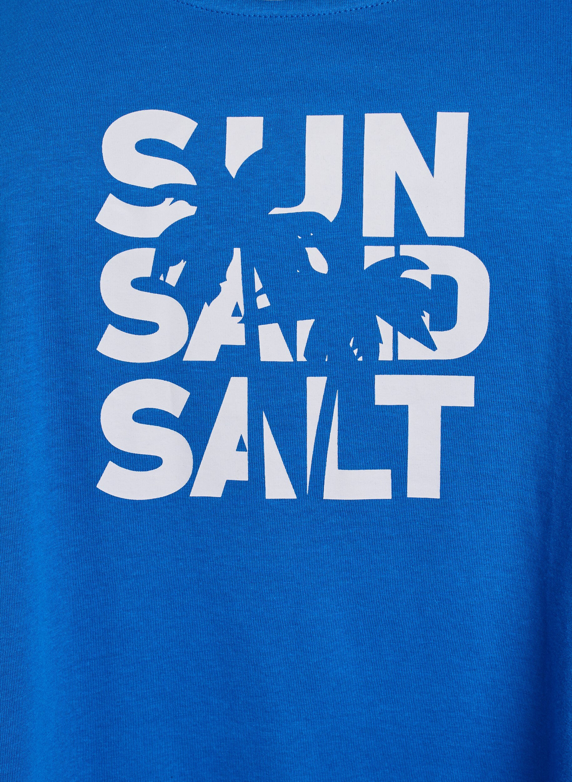 Zizzi Bawelniany top o&nbsp;rozszerzanym fasonie, Niebieskie, Packshot image number 2