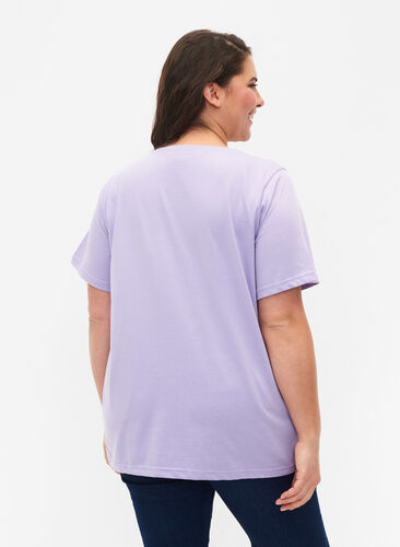 Flash - koszulka z okraglym dekoltem, Lavender, Model image number 1
