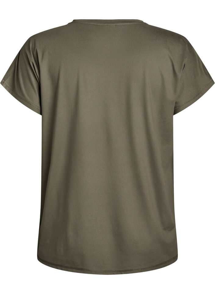 Koszulka treningowa w jednolitym kolorze, Zielony, Packshot image number 1