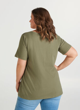 Koszulka typu basic, Deep Lichen Green, Model image number 0