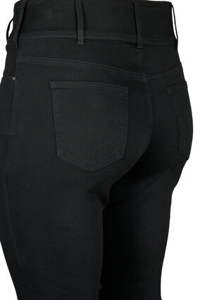 Bardzo waskie jeansy Bea z bardzo wysokim stanem, Black, Packshot image number 3