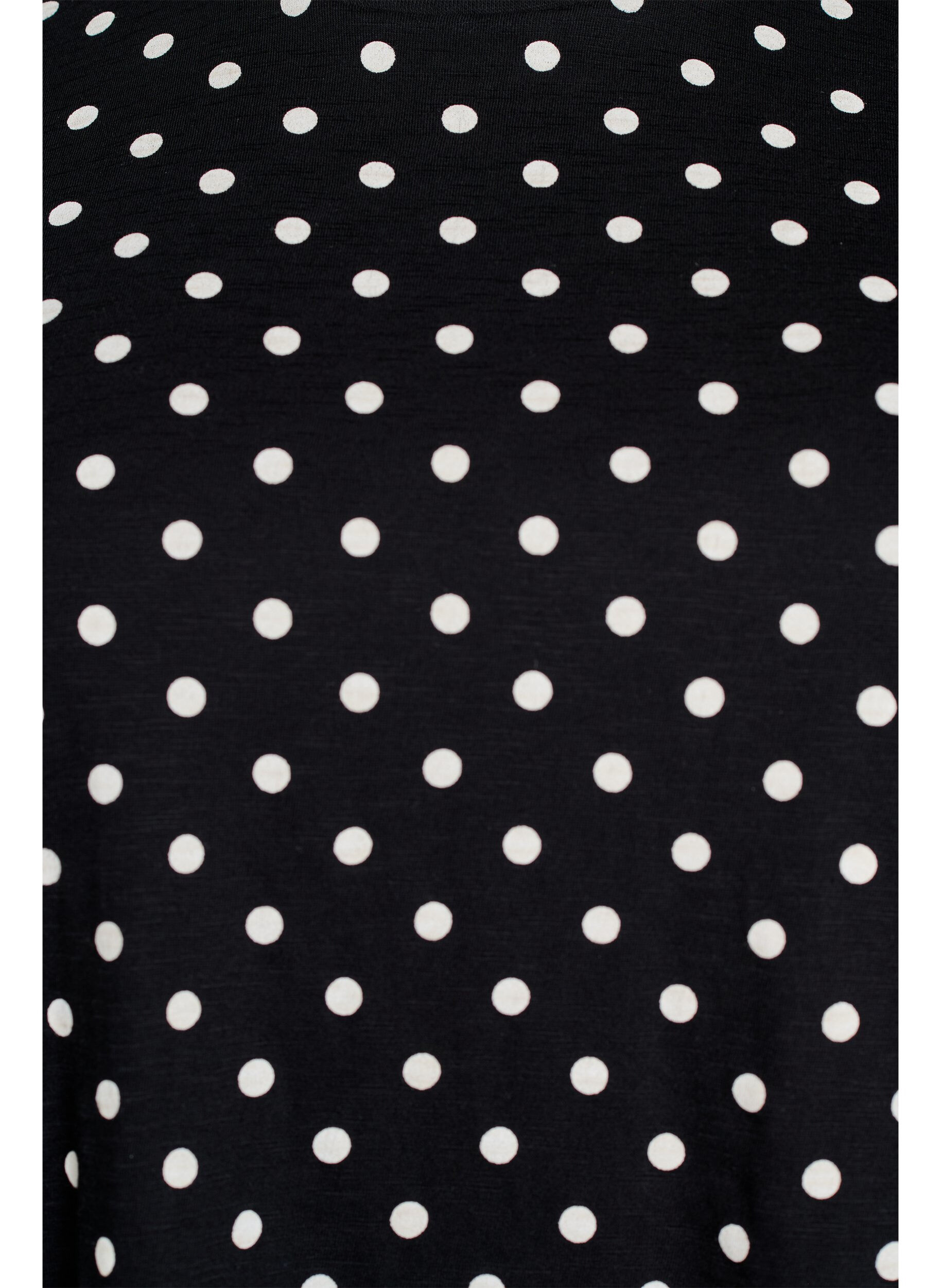 ZizziKoszulka Polka dot bawelniana, Czarne, Packshot image number 2