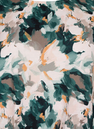 Wiskozowa bluzka typu smock z nadrukiem, Duck Gr. Forest AOP, Packshot image number 2