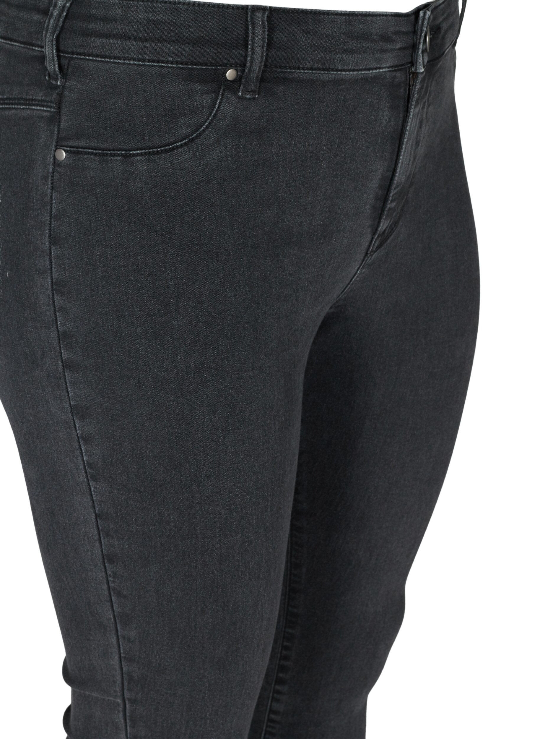 Zizzi Jegginsy wykonane z mieszanki bawelny, Grey Denim, Packshot image number 2