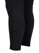 Gladkie legginsy treningowe, Black, Packshot image number 3