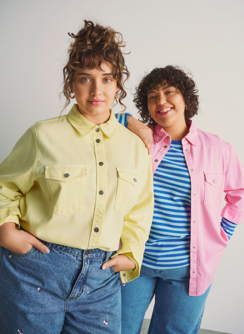 Bluzka w paski z dlugim rekawem, Niebieskie, Image image number 0