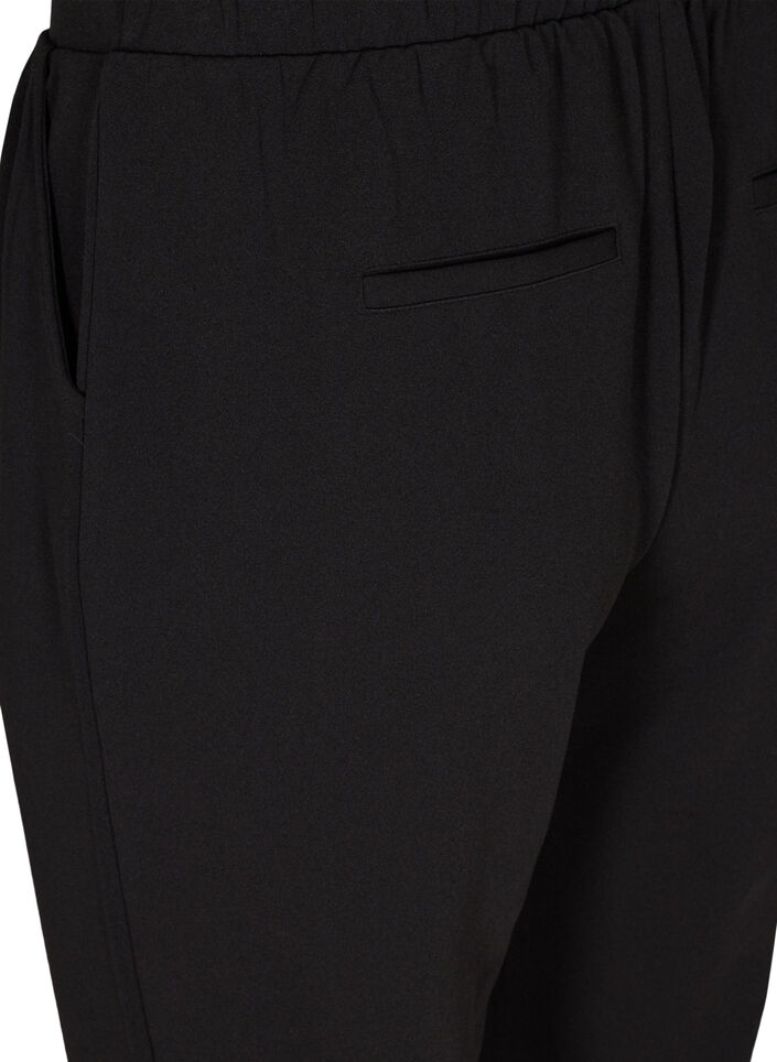 Loose trousers with pockets, Black, Packshot image number 3
