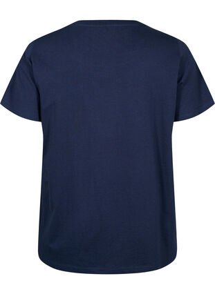 Bawelniana koszulka z angielskim haftem, Navy Blazer, Packshot image number 1