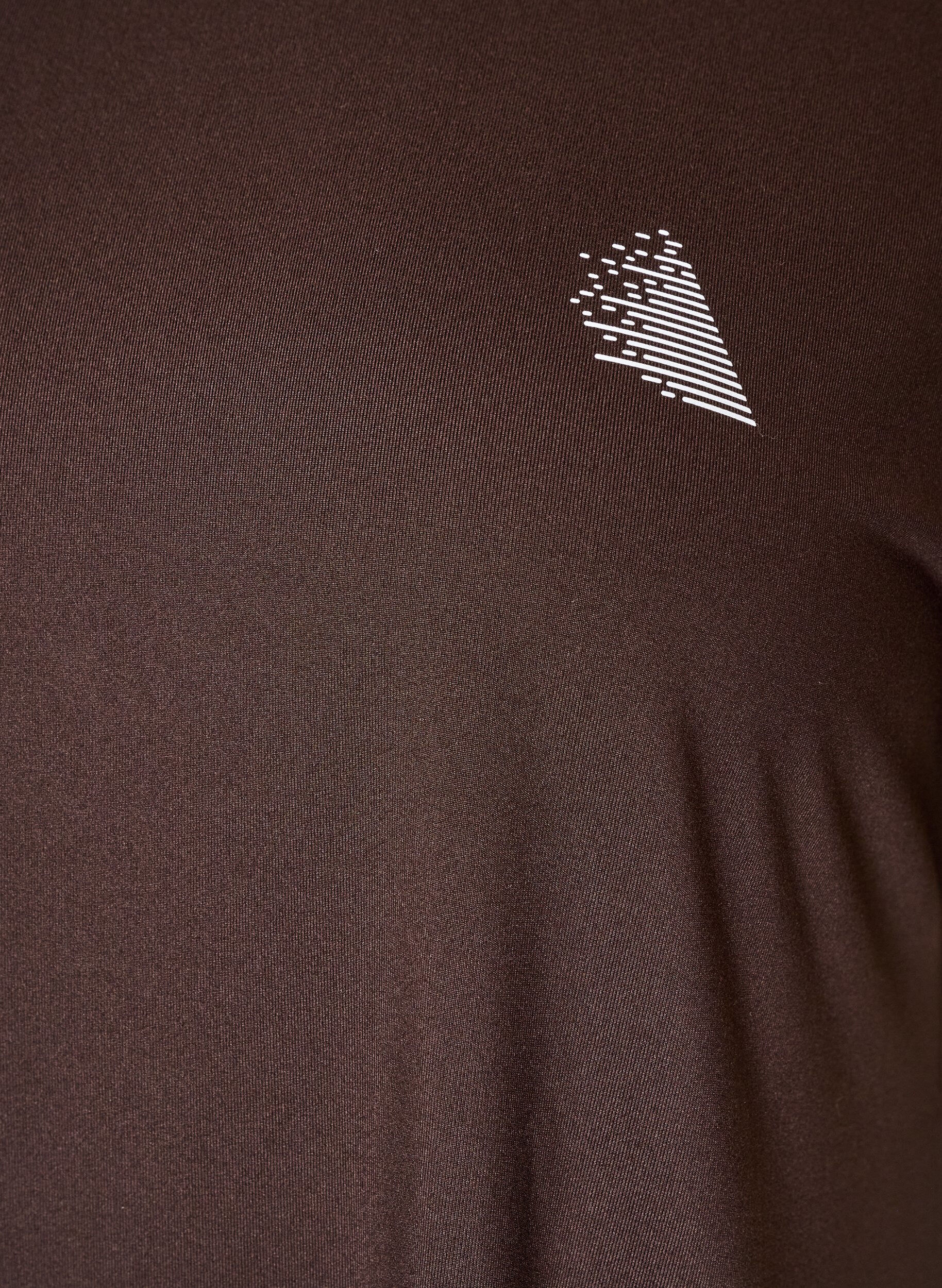 ZizziDlugi t-shirt treningowy, Brązowy, Packshot image number 2
