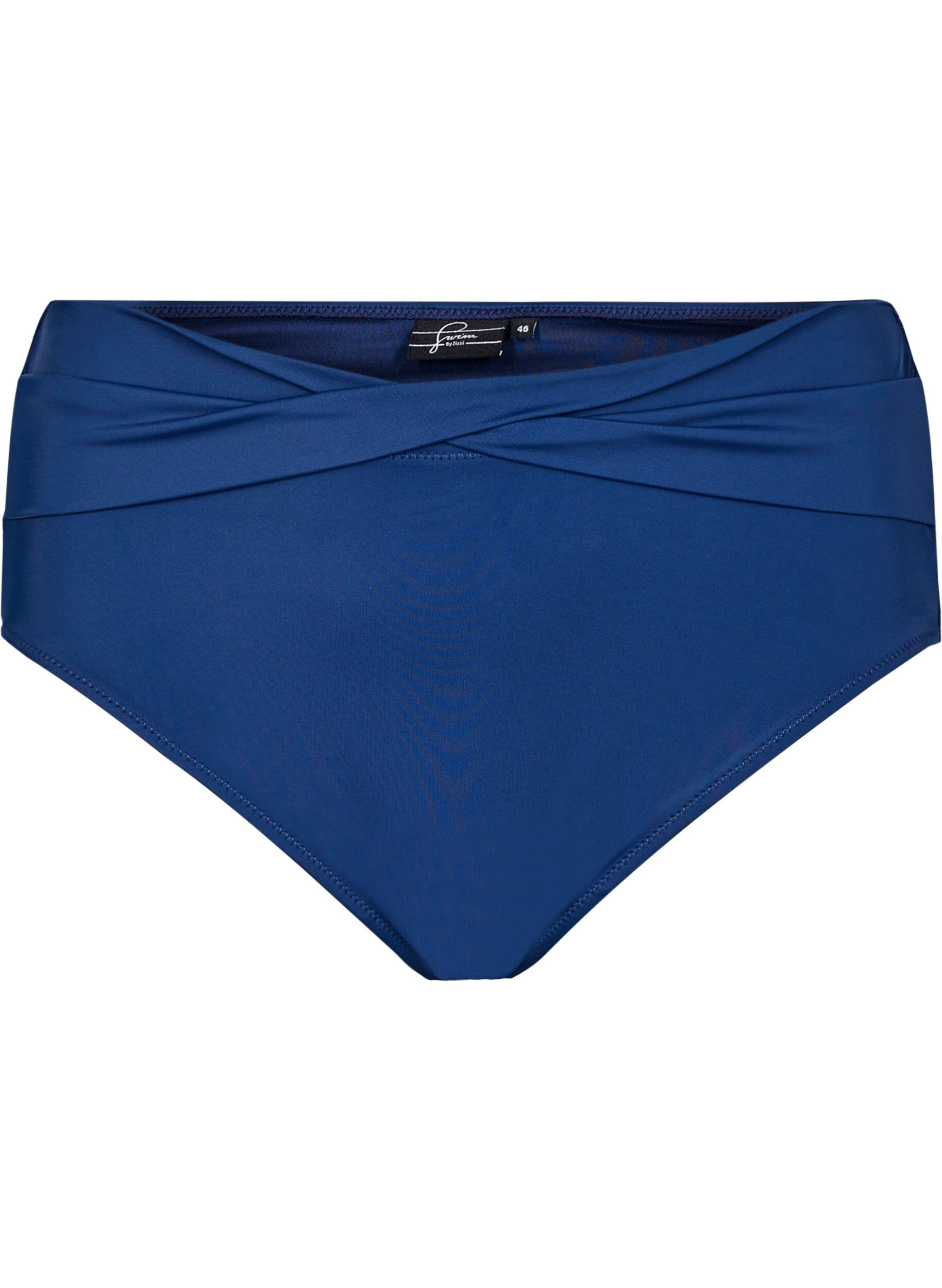 ZizziFigi damskie od bikini z detalem kopertowym, Niebieskie, Packshot image number 0