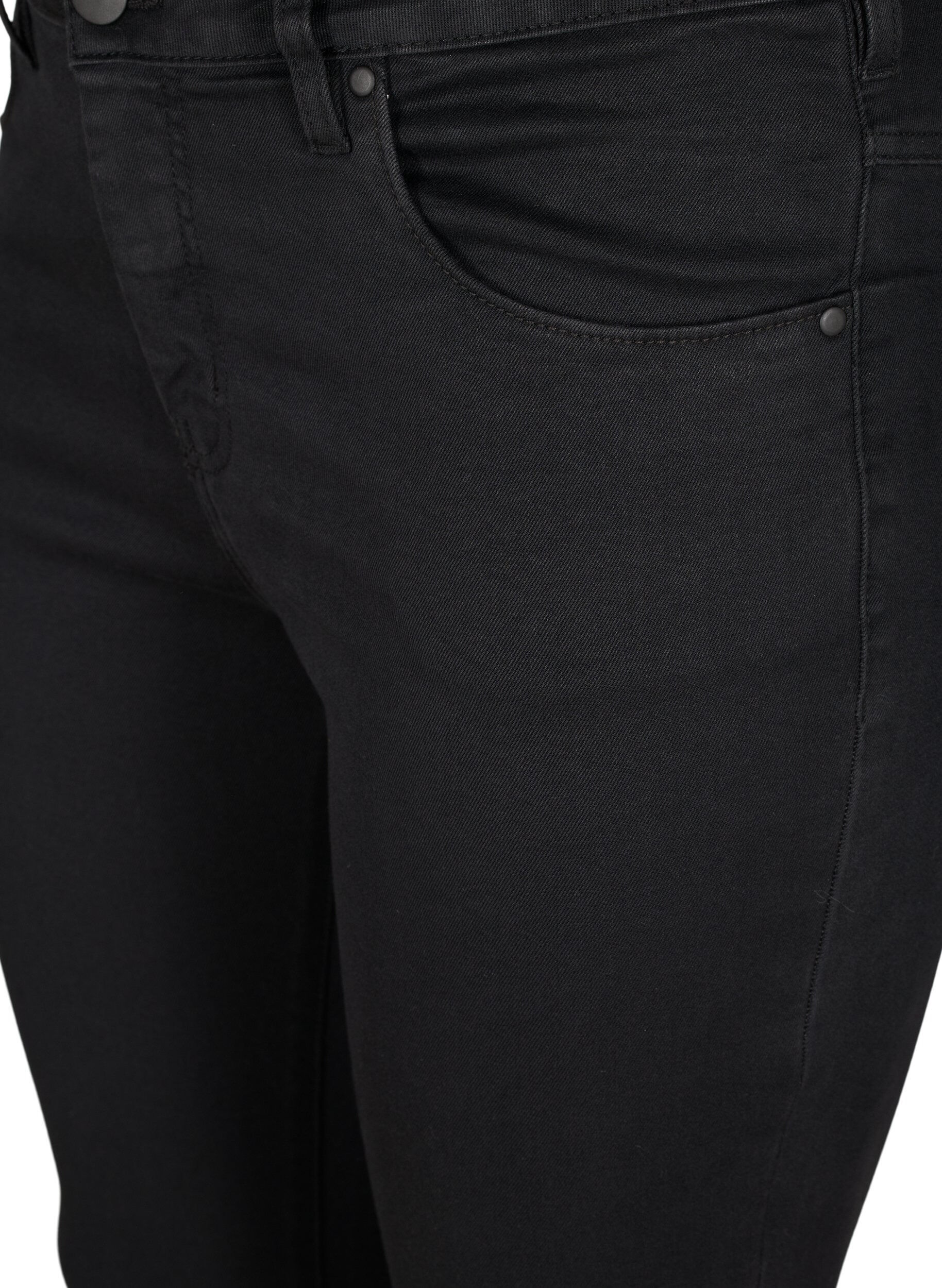 ZizziSuper waskie jeansy Amy z wysokim stanem, Black, Packshot image number 2