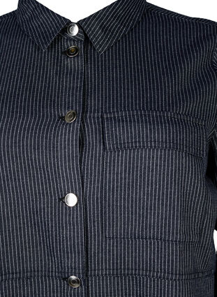 Bawelniana koszula w prazki, Dark Blue Stripe, Packshot image number 2