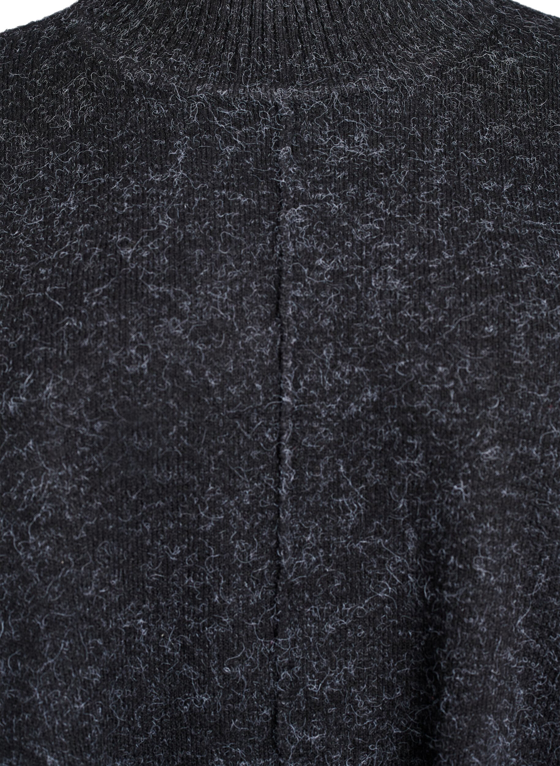 Zizzi Poncho ze sciagaczami i okraglym dekoltem, Ciemnoszary, Packshot image number 2