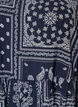 Sukienka siegajaca kostek z wiskozy z nadrukiem paisley i kr&oacute;tkimi rekawami, Niebieskie, Packshot image number 2