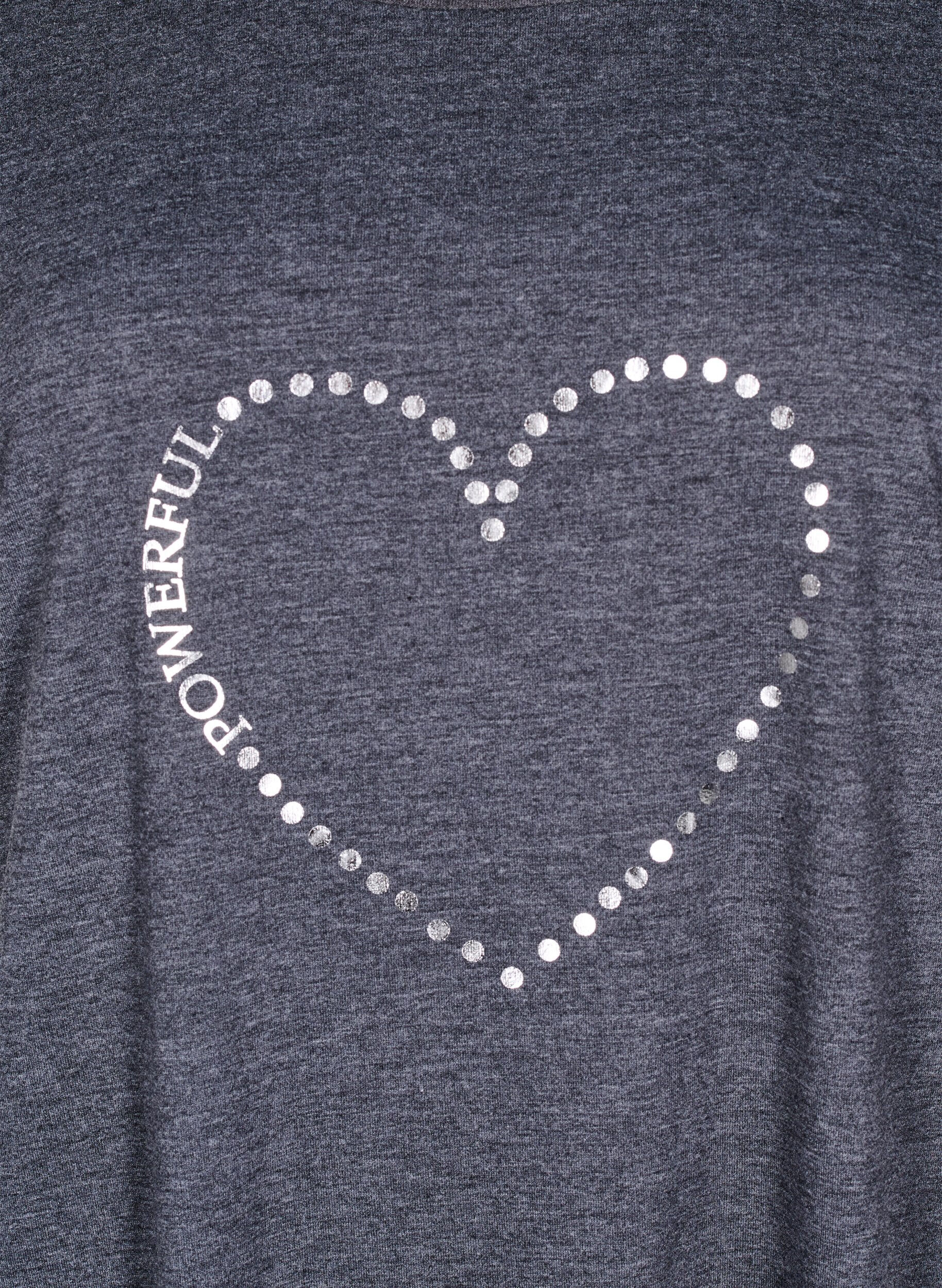 Zizzi Koszula nocna z kr&oacute;tkim rekawem i nadrukiem tekstowym, , Packshot image number 2